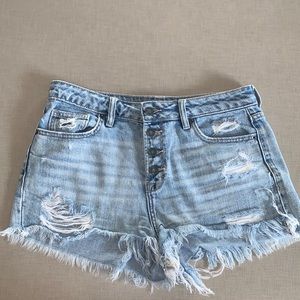 Destructed Jean Shorts
